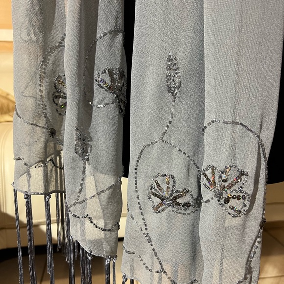 Bijoux Terner shawl/scarf Light Blue 71” Long - Picture 3 of 8